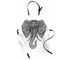 Graceful Elephant Design Apron