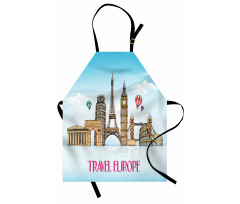 Travel Europe Landmarks Sky Apron