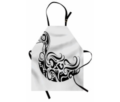 Calligraphic Duck Apron