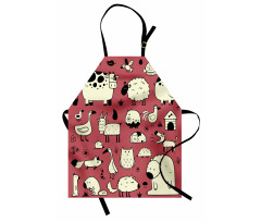 Nursery Childish Animals Apron