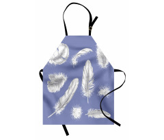 Fluffy Greyscale Elements Apron