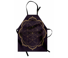 Geometry Art Flower Apron