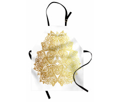 Ombre Effect Paisley Lotus Apron