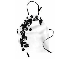 Monochrome Grape and Leafage Apron