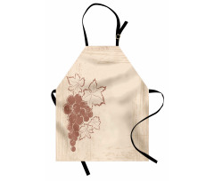 Vintage Style Fruits Branch Apron