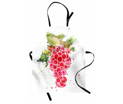 Splashed Watercolor Fruits Apron