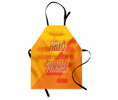 Abstract Design Hello Summer Apron