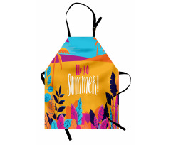 Tropical Beach Hello Summer Apron