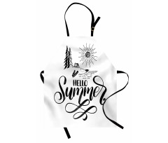 Hello Summer Camping Vacation Apron