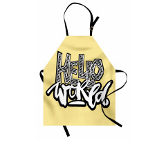 Hello World Graffiti Hearts Apron