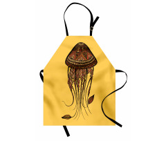 Abstract Jellyfish Apron