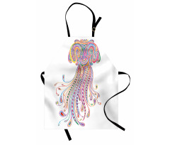 Doodle Abstract Colorful Apron