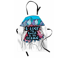 I Lost My Heart to Ocean Apron