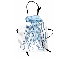 Exotic Sea Creature Retro Apron