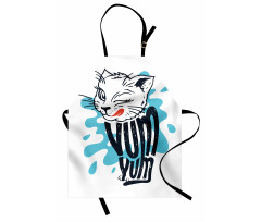 Licking Kitten Yum Yum Apron