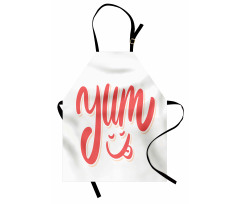 Words with Emoji Licking Face Apron