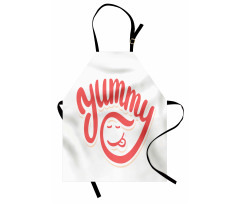 Simplistic Monotone Wording Apron