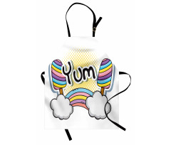 Rainbow Clouds and Popsicle Apron