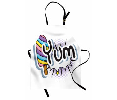 Pop Art Style Childish Wording Apron