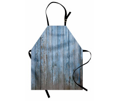 Grungy Painted Wooden Fence Apron