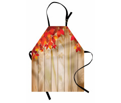 Autumn Orange Tones Leaves Apron