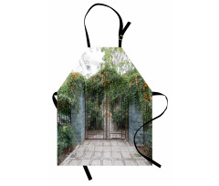 Wrought Floral Garden Gate Apron