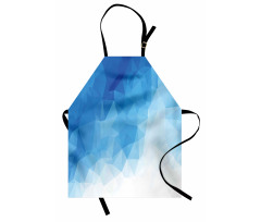 Abstract Polygonal Ombre Art Apron