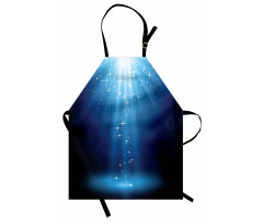 Star Night Vibrant Blue Tones Apron