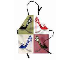 Floral Ornamental Shoes Apron