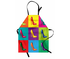 Colorful Shoes Pop Art Apron