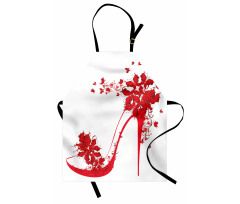 Shoe Butterflies Flowers Apron