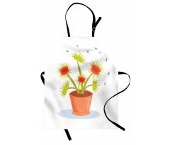 Plant and Fly Silhouettes Apron