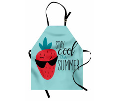 Funny Strawberry Summer Apron