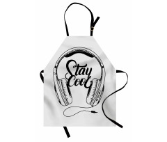 Between Headphones Music Apron