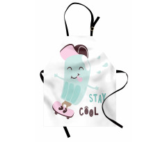 Funny Skateboard Popsicle Apron