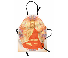 Oriental Calmness Figure Apron