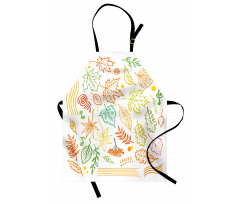 Autumn Sun Simplistic Notes Apron