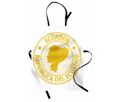 Retro Republica Del Ecuador Apron