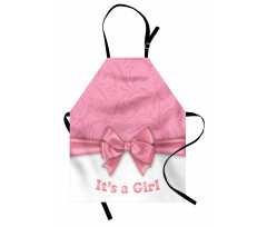 Its a Girl and Ribbon Apron