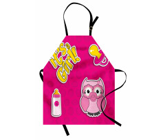 Girl Baby Owl Bottle Apron