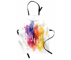 Paint Drops Baby Girl Apron