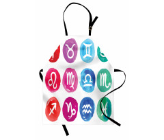 Watercolor Effect Rounds Apron