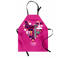 Traveling European Landmarks Apron