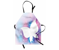 White Floral Apron