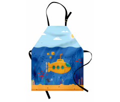 Cartoon Underwater Life Apron