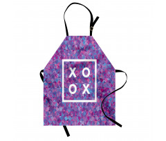 Polygonal Mosaic Romance Frame Apron