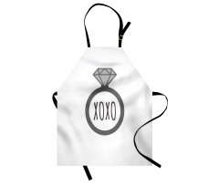 Wedding Ring Proposal Kisses Apron