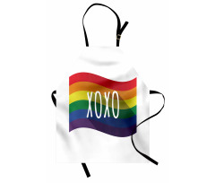 Waving Rainbow Flag Acronym Apron