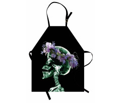 Xray Skeleton with Wreath Apron