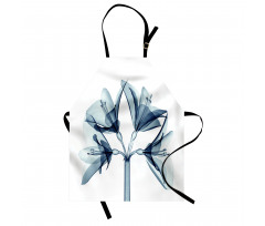 Xray Amaryllis Flowers Deco Apron